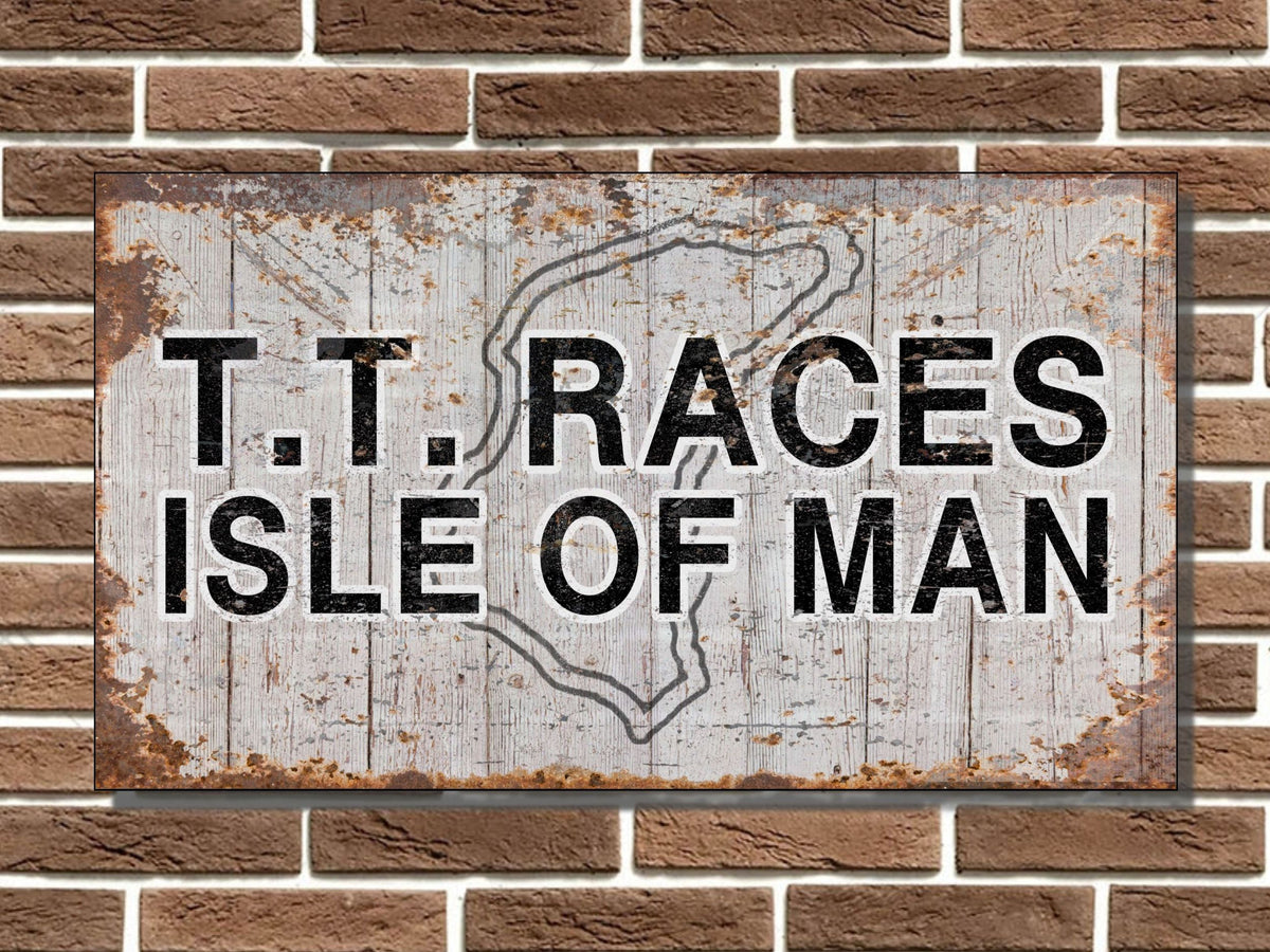 Isle of Man TT Races Circuit Board Sign