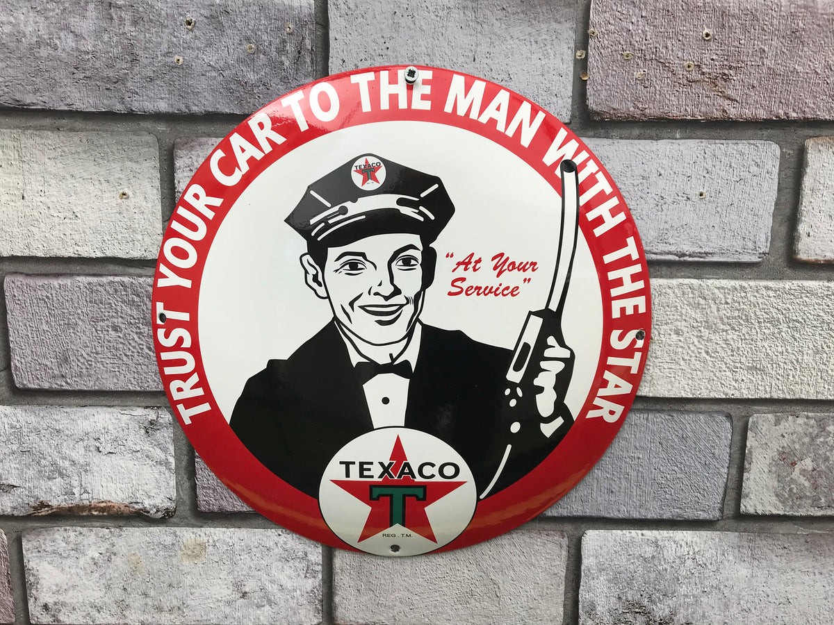 Texaco Enamel Sign