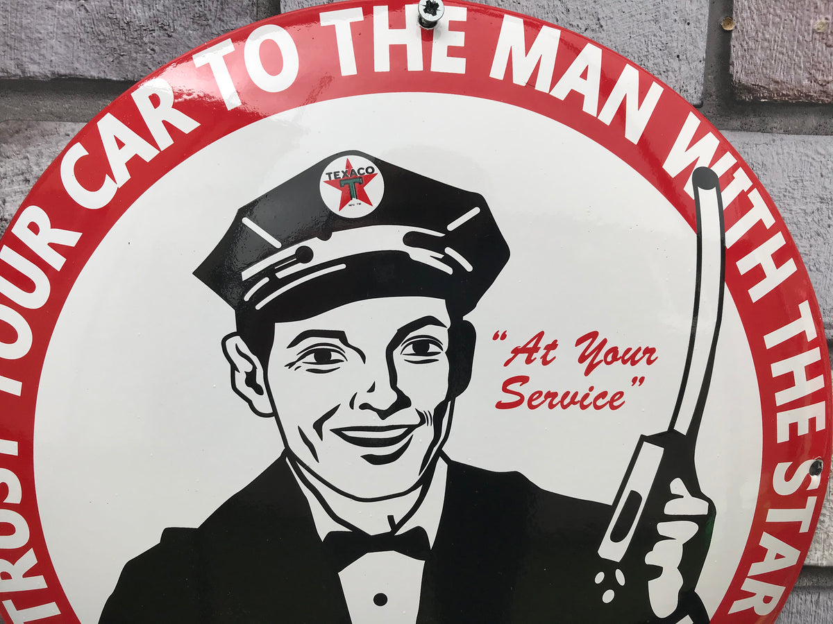 Texaco Enamel Sign