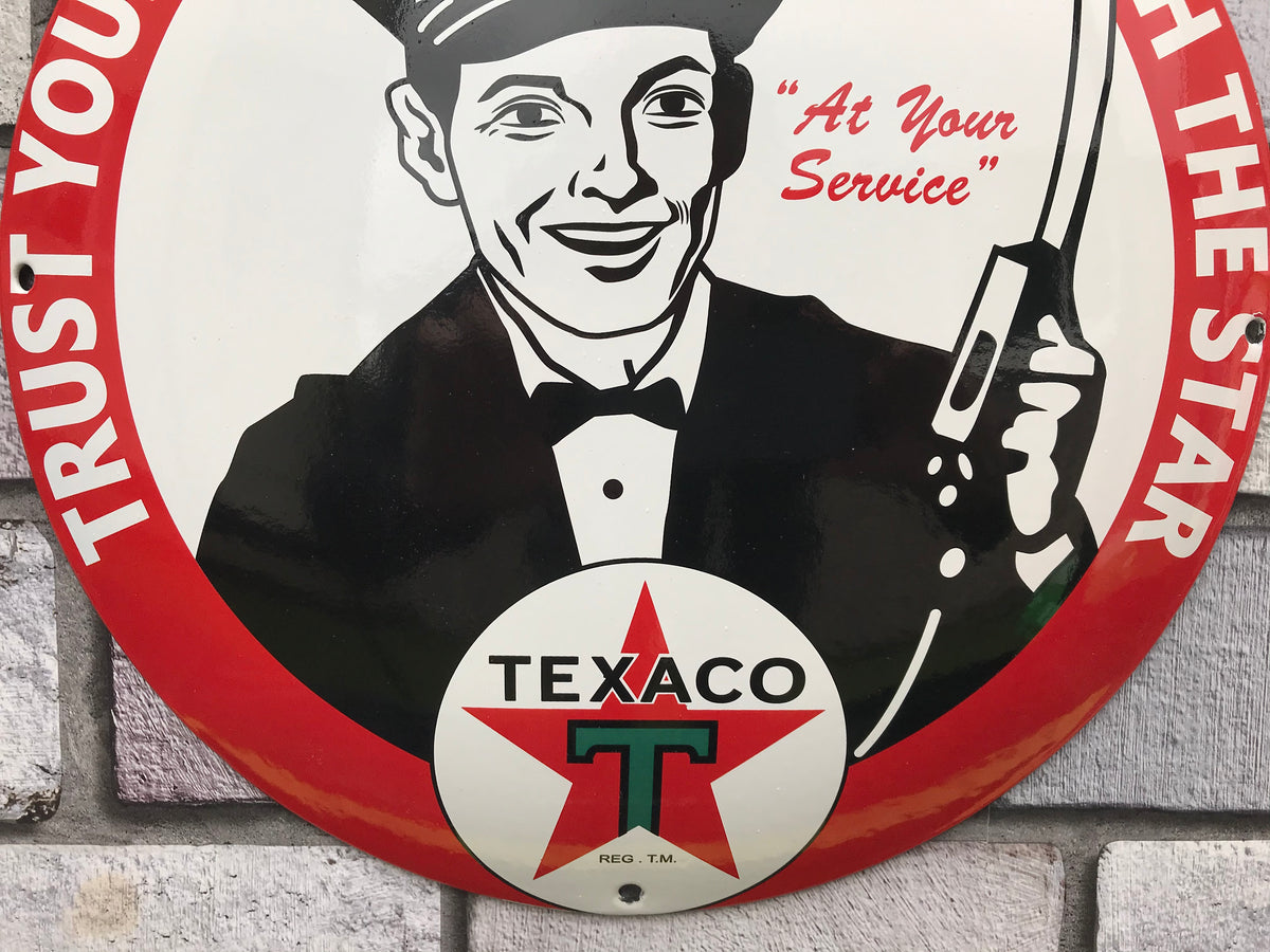 Texaco Enamel Sign