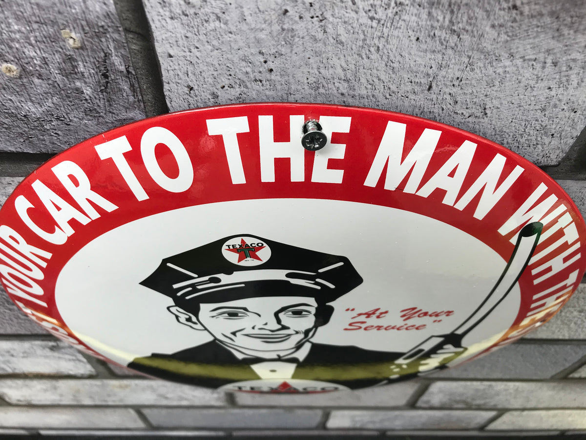 Texaco Enamel Sign