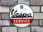 Vespa Service Enamel Sign