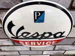 Vespa Service Enamel Sign
