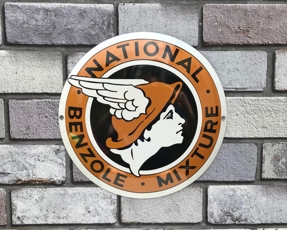 National Benzole Enamel Sign