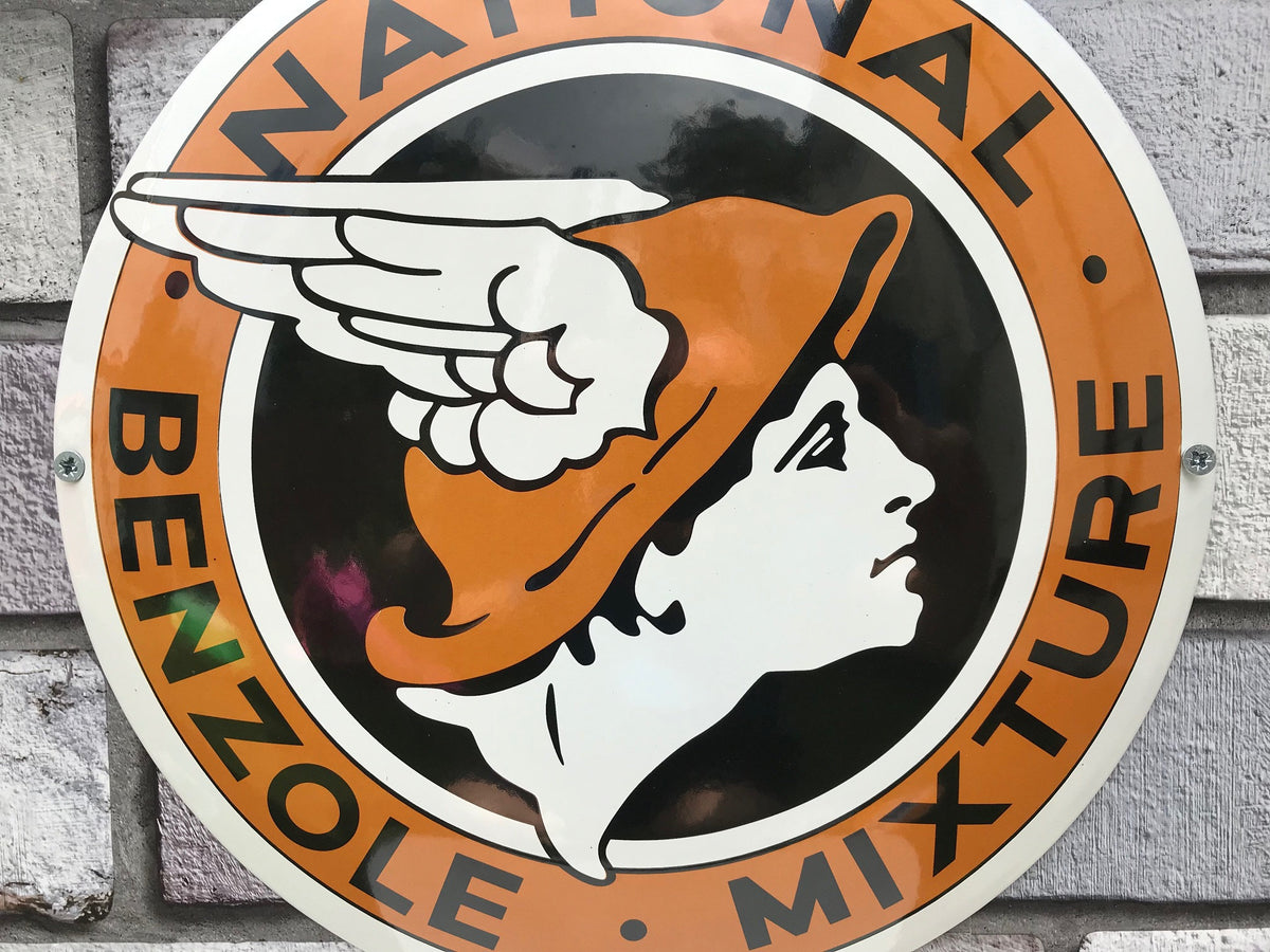 National Benzole Enamel Sign