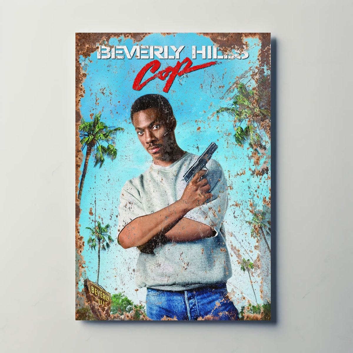 Beverly Hills Cop (1984) Metal Film Poster