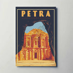 Petra Jordan Metal Poster