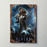 Aliens (1986) Metal Film Poster