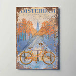 Amsterdam The Netherlands Metal Poster