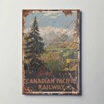 Banff Canadian Pacific Railway Metal Poster