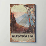 The Blue Mountains Australia Metal Poster