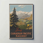 Banff Canadian Pacific Railway Metal Poster