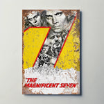 The Magnificent Seven (1960) Metal Film Poster