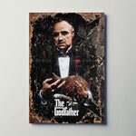The Godfather (1972) Metal Film Poster