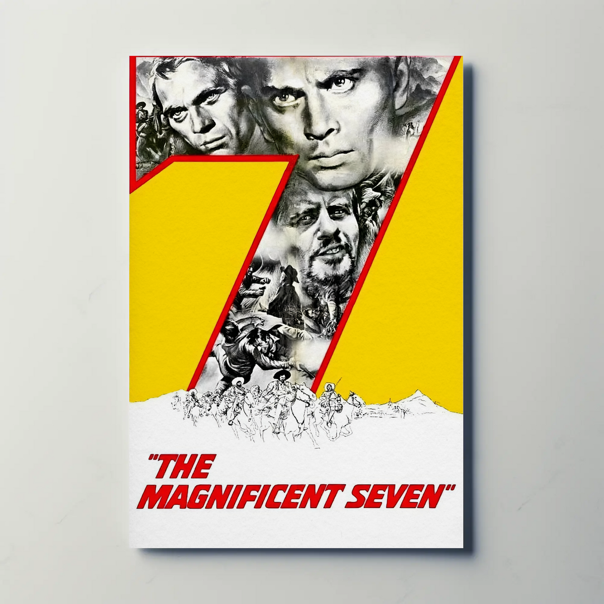 The Magnificent Seven (1960) Metal Film Poster