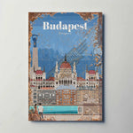 Budapest Hungary Metal Poster