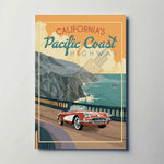 California Pacific Coast Highway Metal Poster