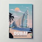 Dubai UAE Metal Poster