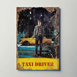 Taxi Driver (1976) Metal Film Poster