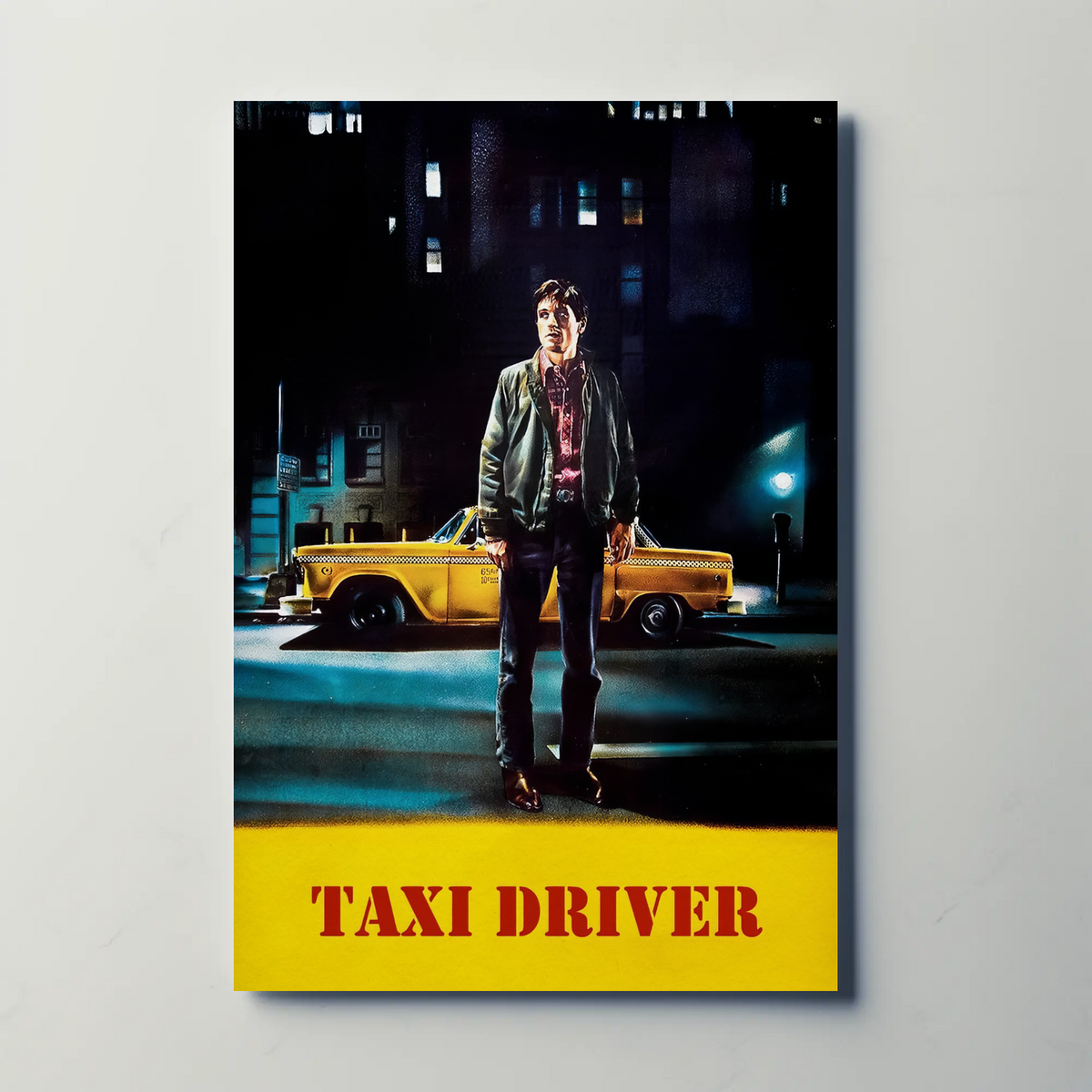Taxi Driver (1976) Metal Film Poster