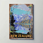 New Zealand Metal Poster