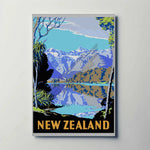 New Zealand Metal Poster