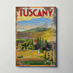 Tuscany Italy Metal Poster
