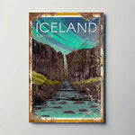 Svartifoss Waterfall Iceland Metal Poster