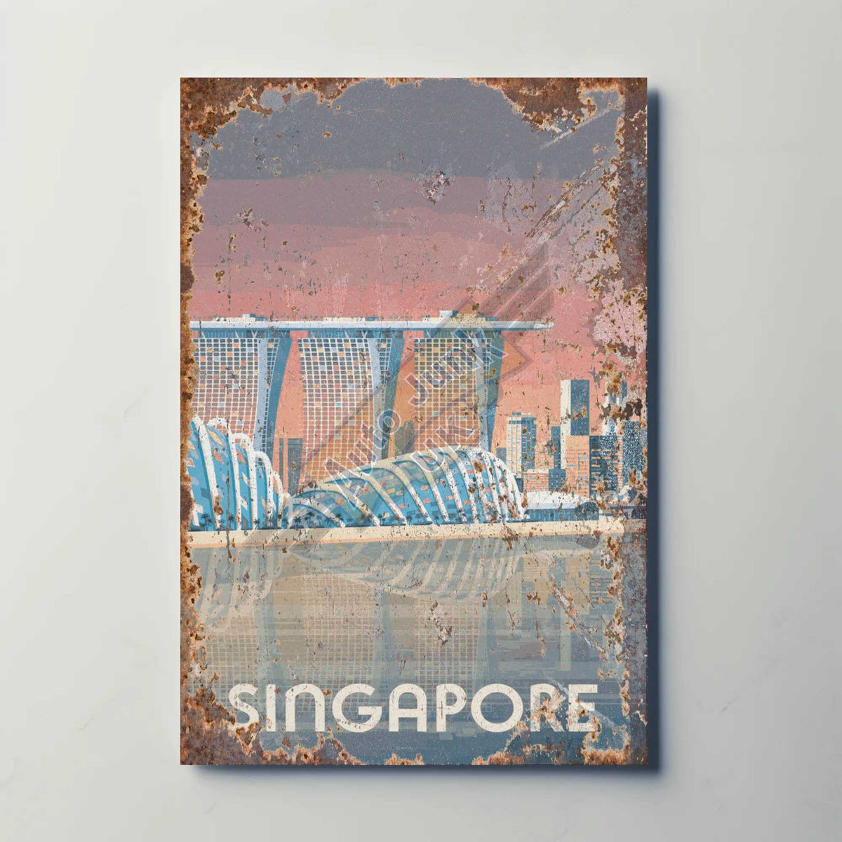 Singapore Metal Poster