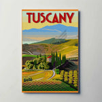 Tuscany Italy Metal Poster