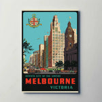Melbourne Australia Metal Poster