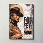 For a Few Dollars More (1965) Metal Film Poster