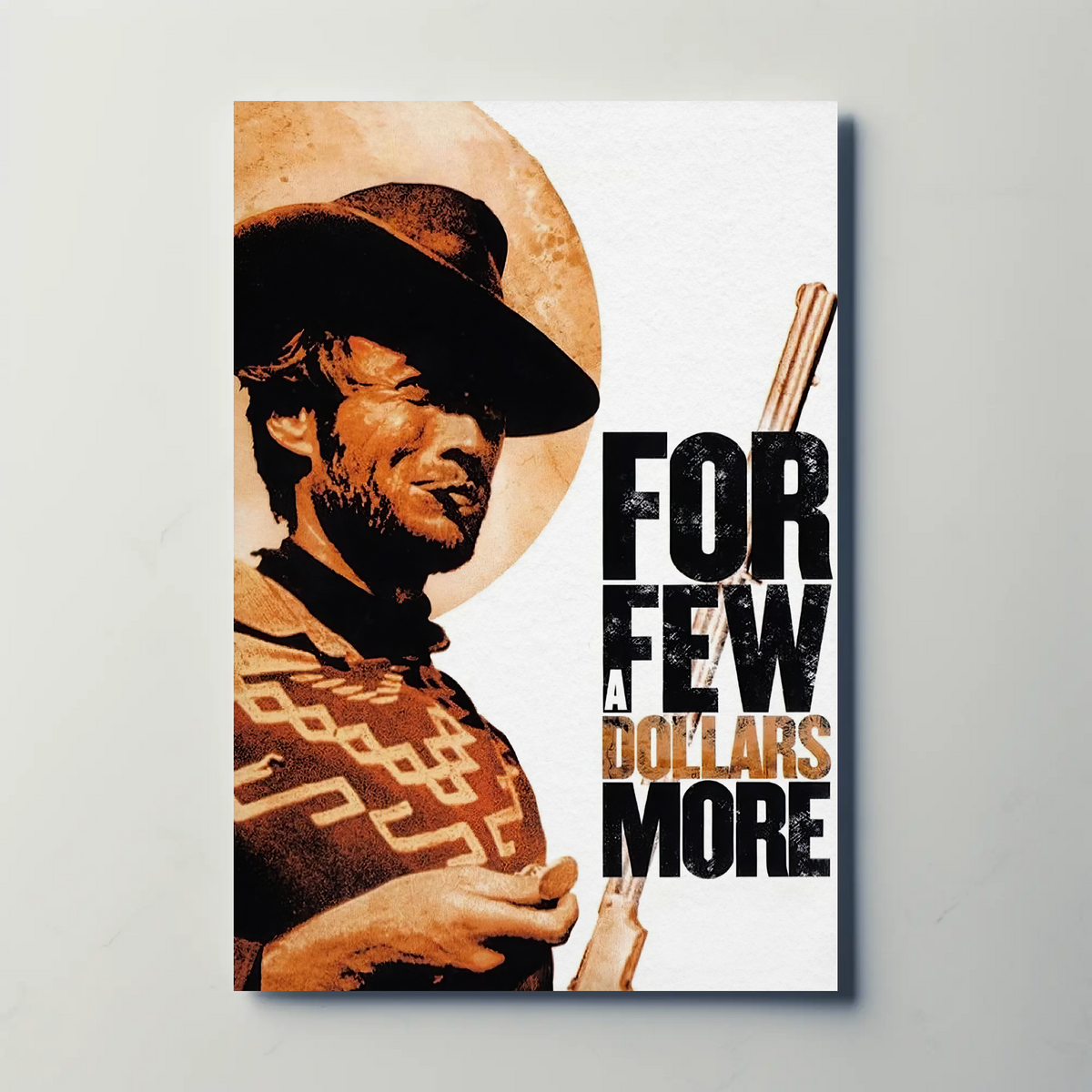 For a Few Dollars More (1965) Metal Film Poster