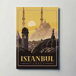 Istanbul Turkey Metal Travel Poster