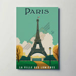 Paris Eiffel Tower Metal Poster