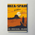 Ibiza Spain Metal Travel Poster