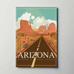 Arizona Grand Canyon State Metal Travel Poster
