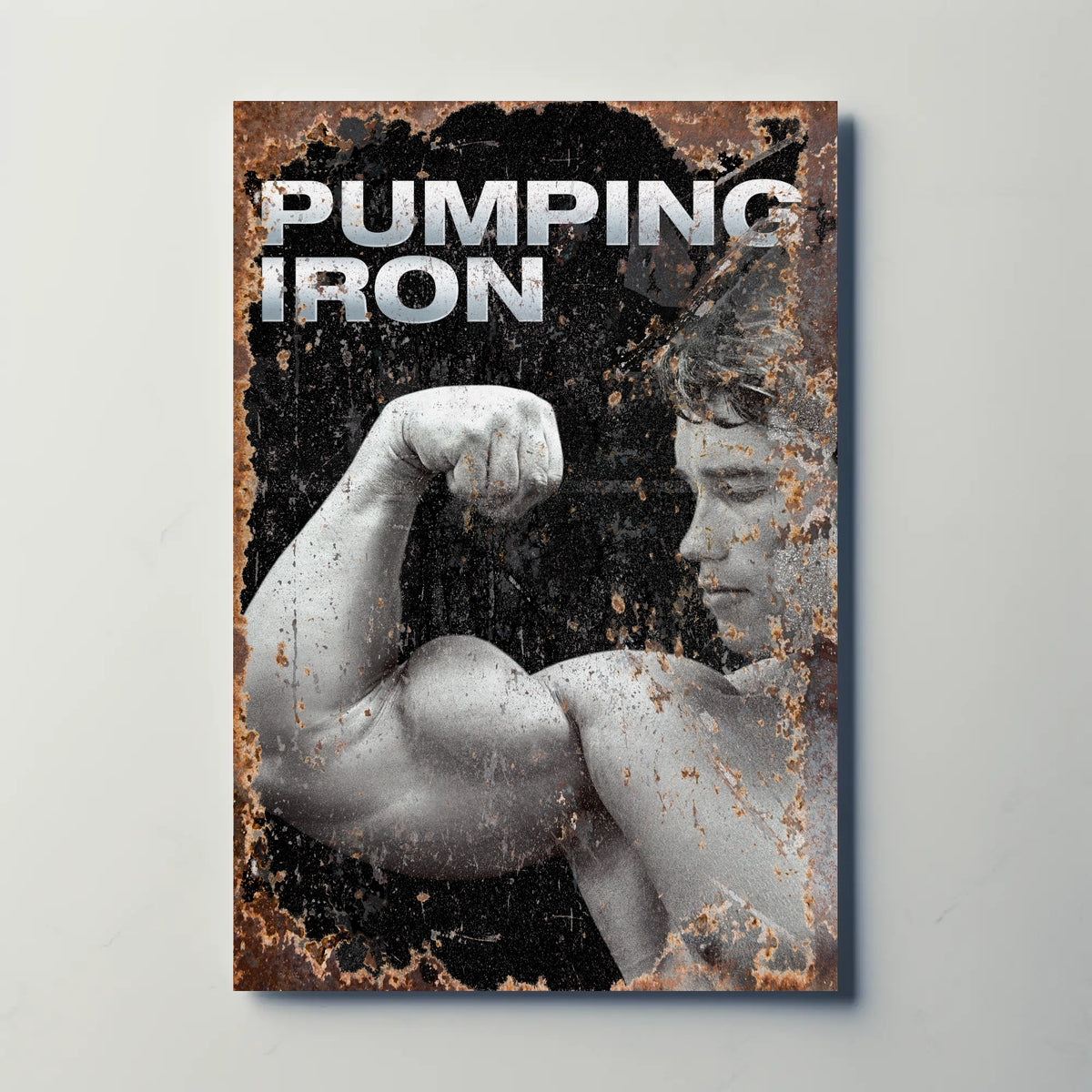 Pumping Iron (1977) Metal Film Poster