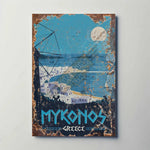 Mykonos Greece Metal Poster