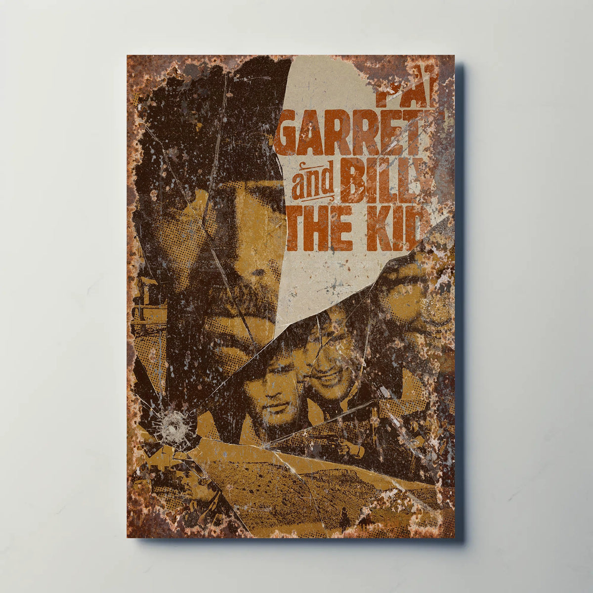 Pat Garrett & Billy the Kid (1973) Metal Film Poster