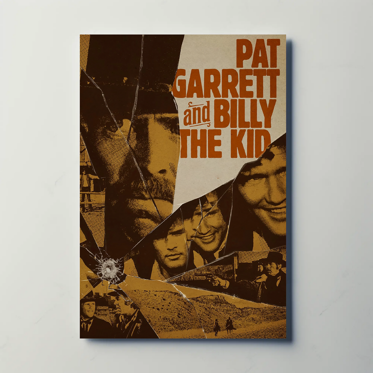 Pat Garrett & Billy the Kid (1973) Metal Film Poster