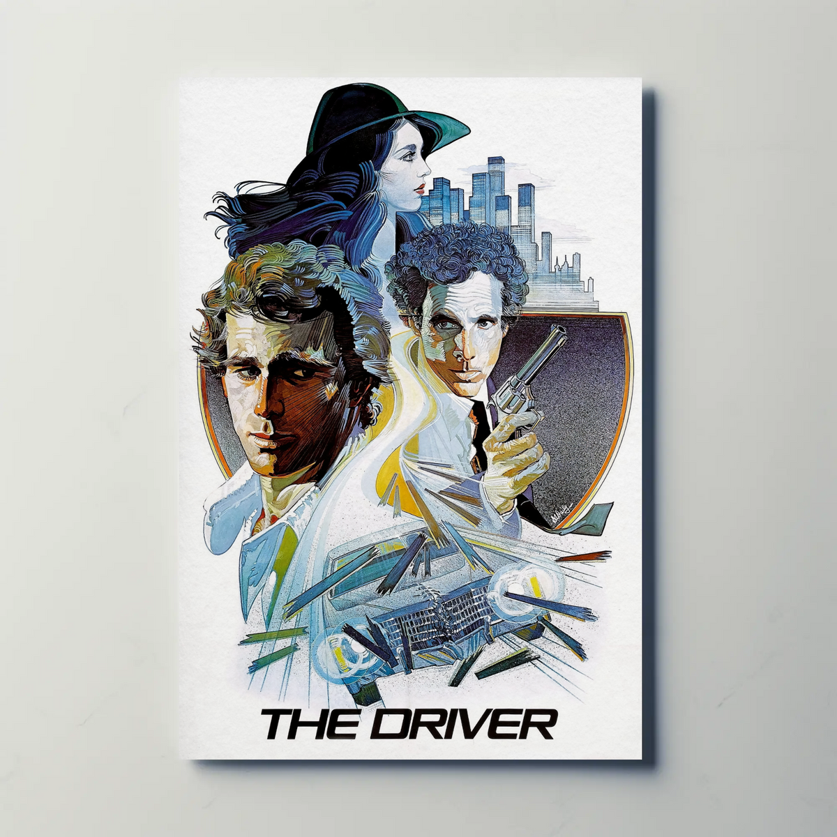 The Driver (1978) Metal Film Poster