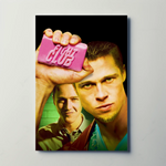 Fight Club (1999) Metal Film Poster