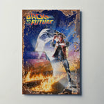 Back to the Future (1985) Metal Film Poster