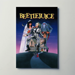 Beetlejuice (1988) Metal Film Poster