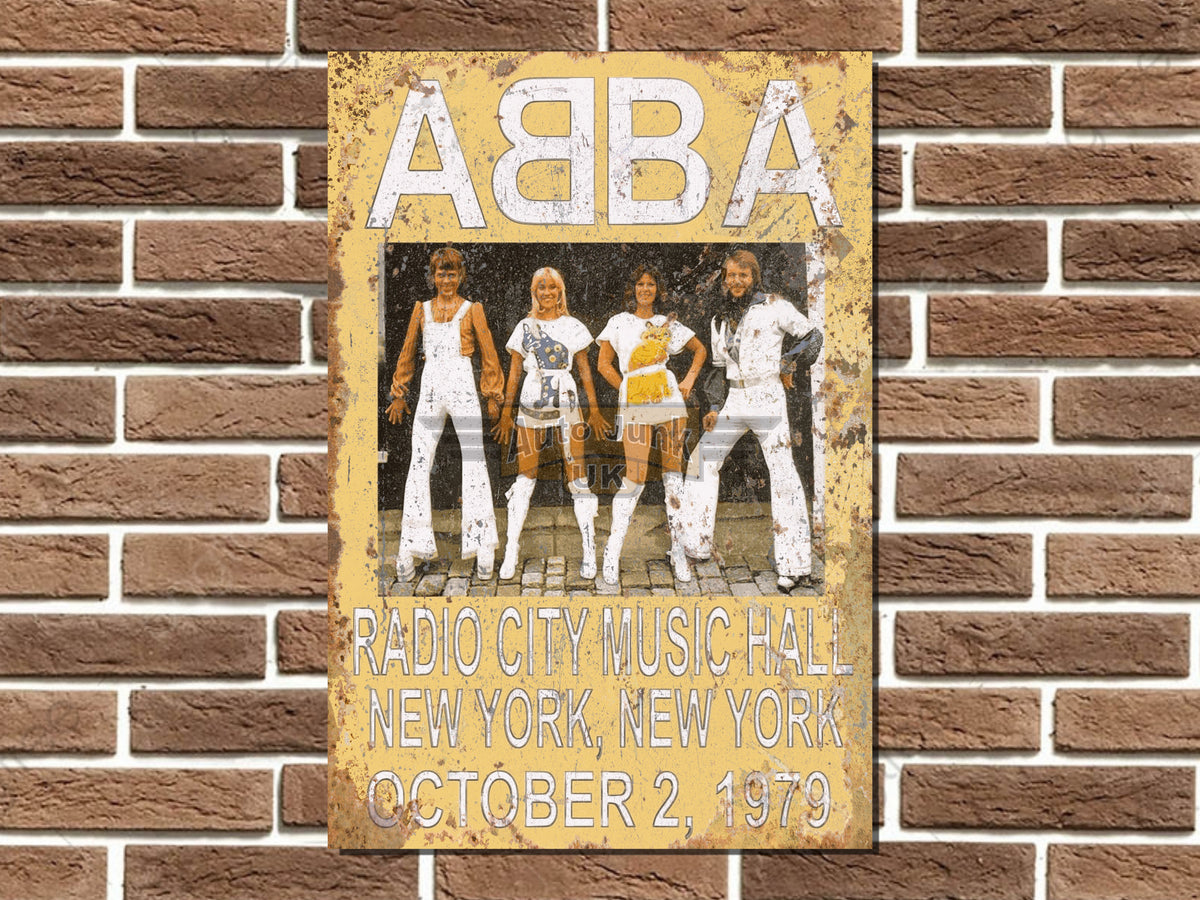 Abba Metal Poster Sign