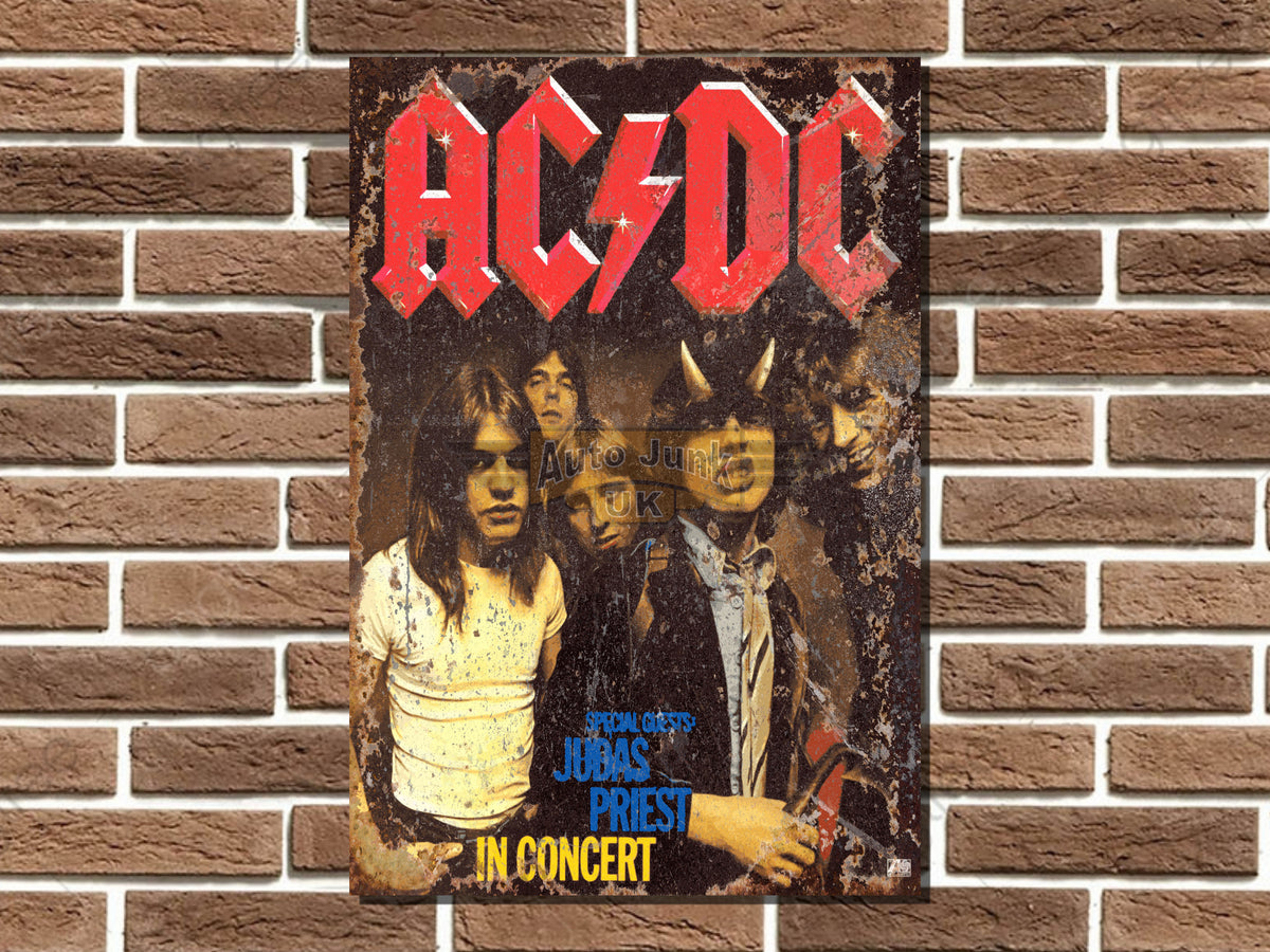 ACDC in Concert Metal Poster Sign