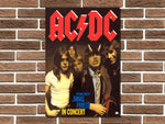 ACDC in Concert Metal Poster Sign