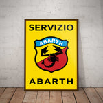 Abarth Servizio Paper Poster
