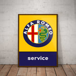Alfa Romeo Service Paper Poster